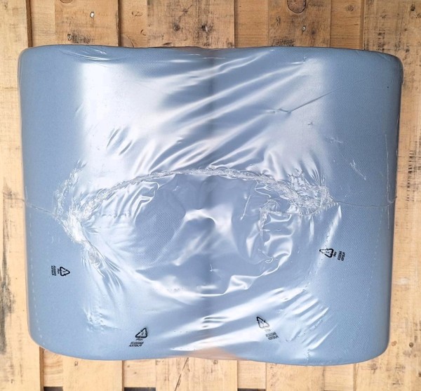 2 Rollen Putzpapier FUNNY blau, 3-lagig