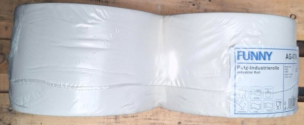 2 Rollen Putzpapier FUNNY, weiß
