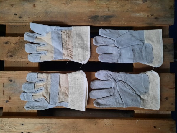 Rindspaltlederhandschuhe, Gr. 10,5