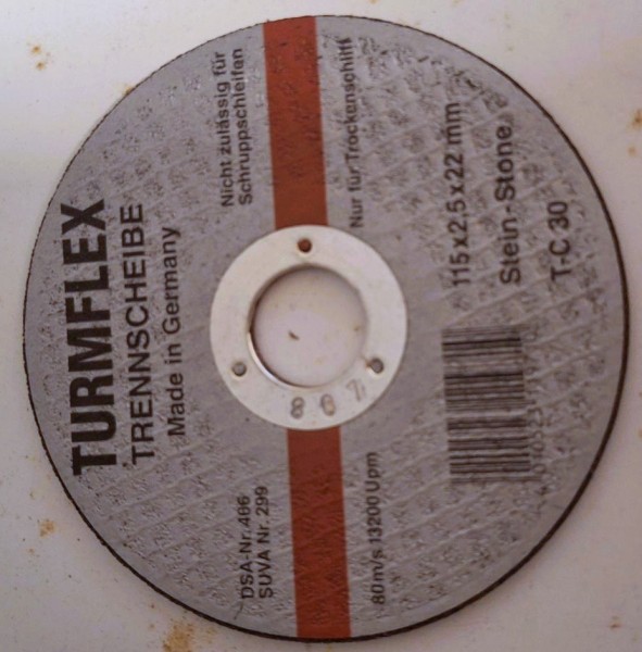 Turmflex Trennscheibe 115 x 2,5 x 22,2 mm